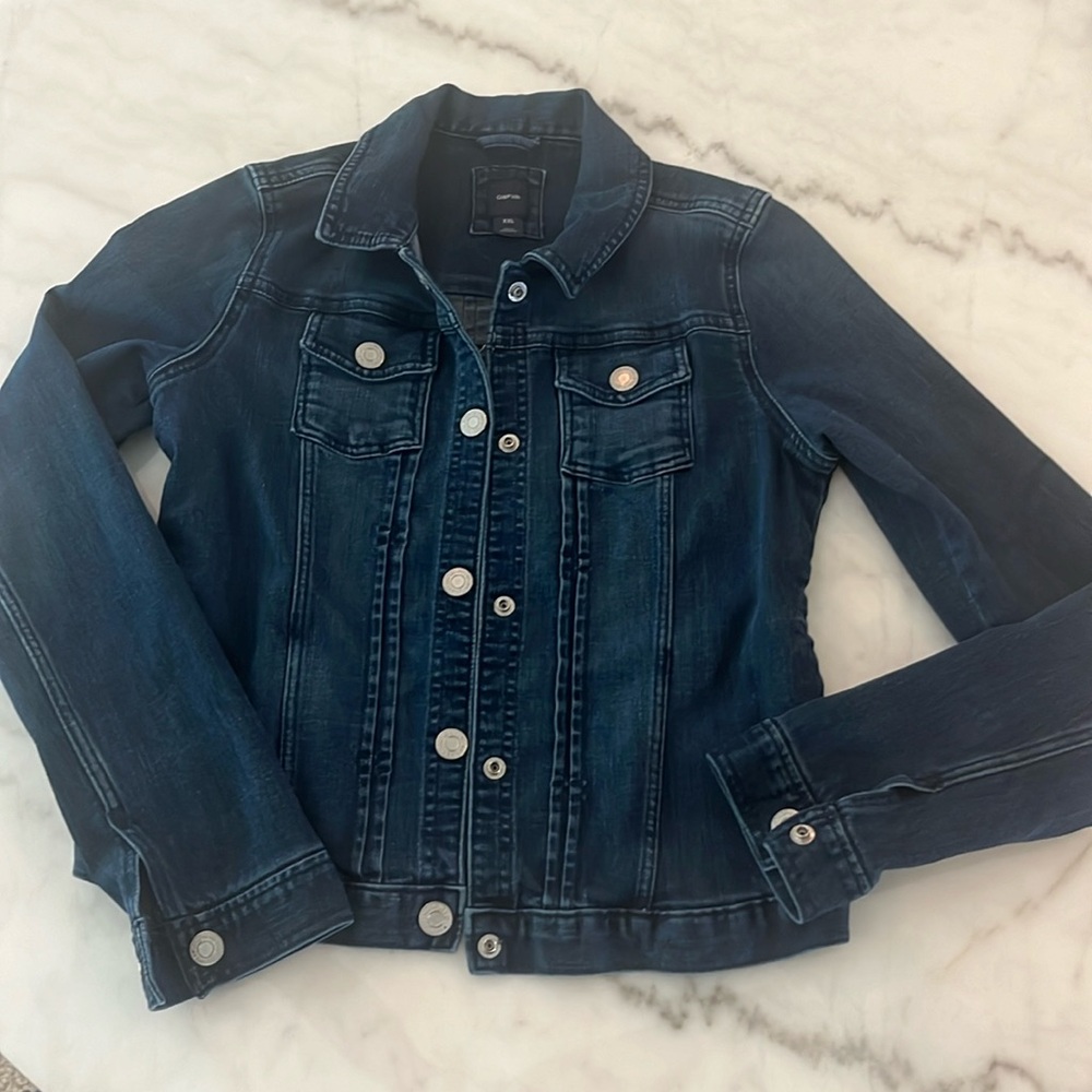 Gap kids denim blue jacket size XXL